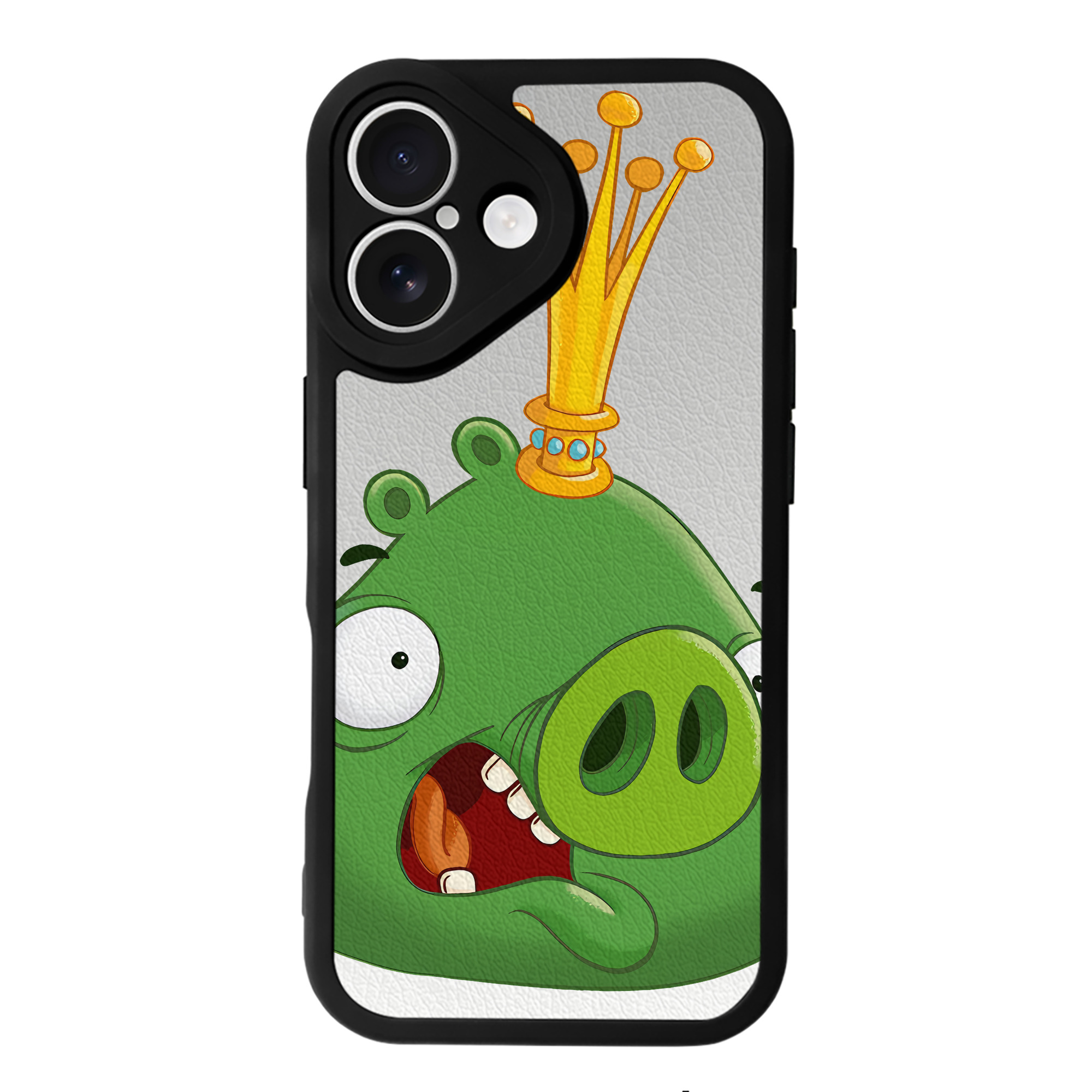 （画像用） Angry Birds アングリーバード 【iPhone 16シリーズ対応】シリコンスマホケース（レザー調） 材質：シリコン